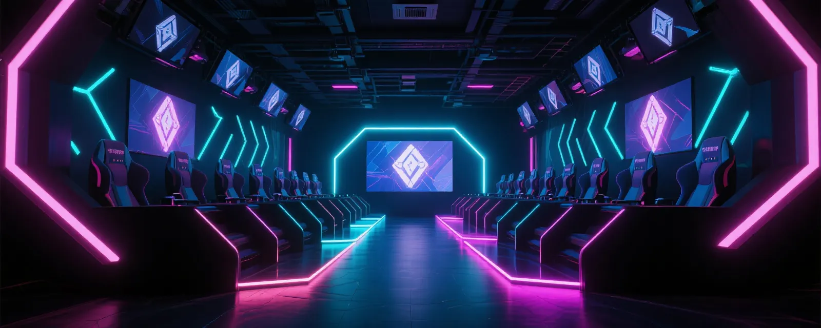 电竞赛场氛围图